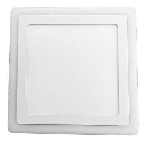 Lampara Panel Led Rgb 12w+4w Doble Color Techo Cuadrado