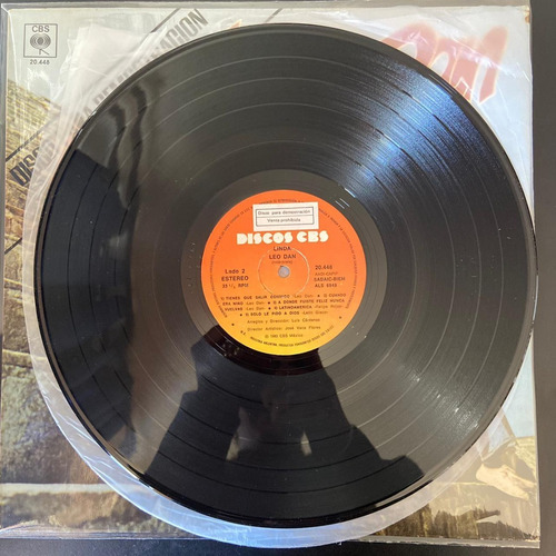 Imagen 4 de 4 de Vinilo Leo Dan - Linda Che Disco