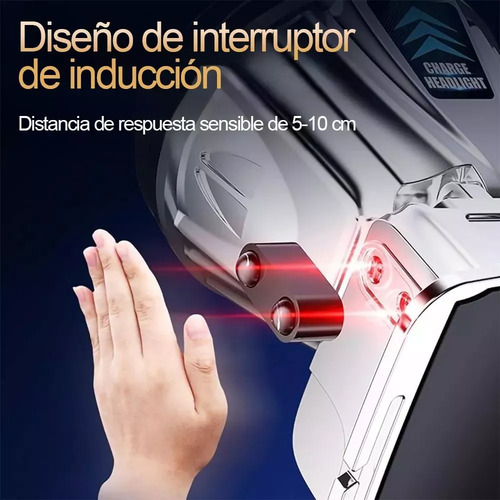 2pzs Lámpara Tipo Minero Recargable Y Potente De Cacería Led