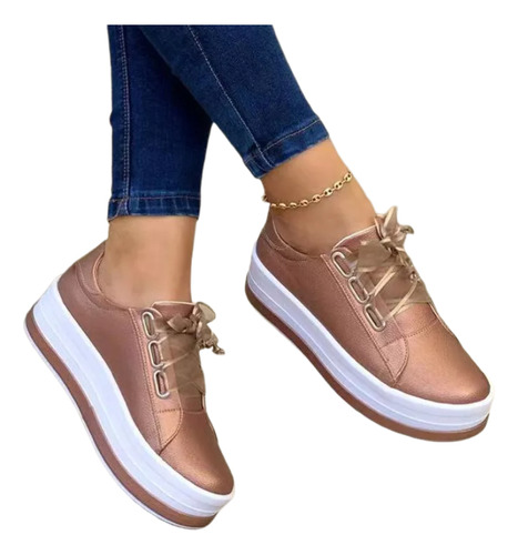 Nuevas Zapatillas De Cinta De Moda Casual Para Mujer, Talla