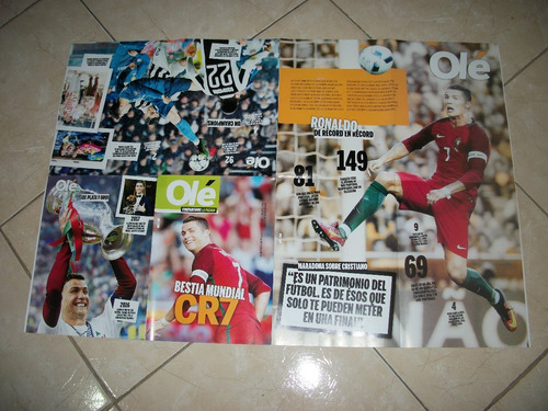 Revi Poster - Messi - Iniesta - Griezman - Neymar - Ronaldo (Usado)