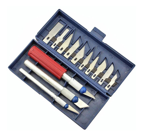 Set Cutter Precision 13 Piezas Bisturi Hobby Manualidades