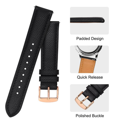 Correas De Reloj De Cuero Con Textura Para Mujeres Y Hombres