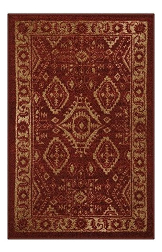 Alfombrilla Maples Rugs, Modelo Georgina Accent, Tela, Rojo/