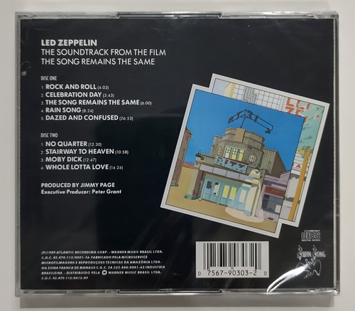 Cd Duplo - Led Zeppelin - The Soundtrack From The Film