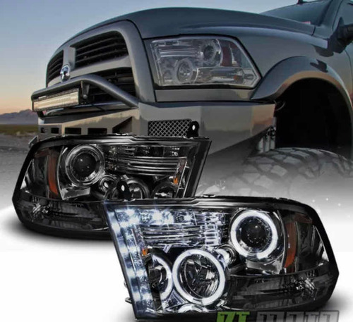 Par De Faros Dodge Ram 2009-2018 Led Drl