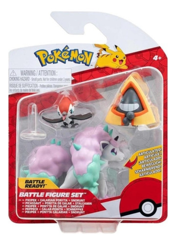 Figura De Acción Pack X3 Figuras Pokemon De Jazwares Battle Ready