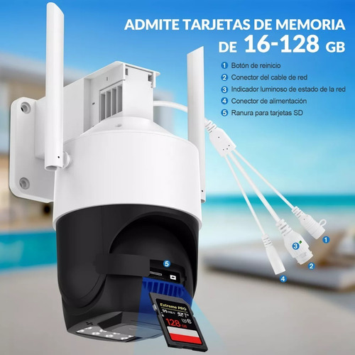 Imagen 8 de 8 de Cámaras De Seguridad Wifi Para Exteriore 3k Con Alarma De5mp