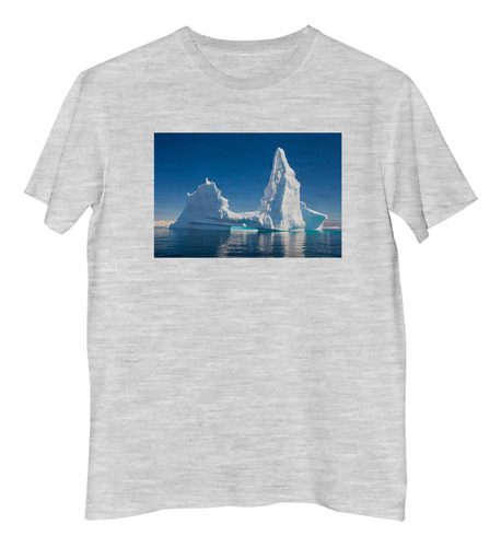 Remera Niño Iceberg Bote Mar Helado Hielo Blanco N4