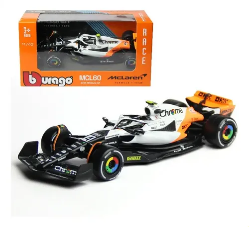 Bburago F1 Mclaren Mcl60 Gp De Mônaco Orlando Norris Fórmula