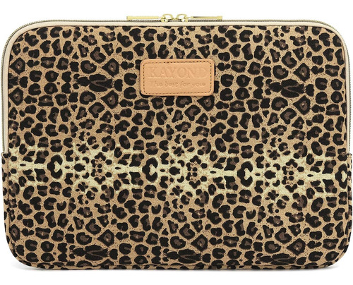 Funda Para Laptop De 15,6 Pulgadas Diseno Leopardo