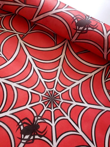 Tnt Teia Aranha Painel Parede Homem Aranha 1,4m X 6 Mts Cor Estampado