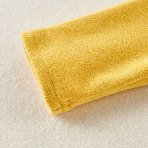 Conjunto De Mameluco Sólido Cómodo Y A La Moda Para Bebés Amarillo 9-12 M