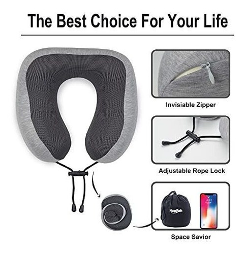 Almohada Cervical Napfun Para Viajar, Almohada Cervical De V