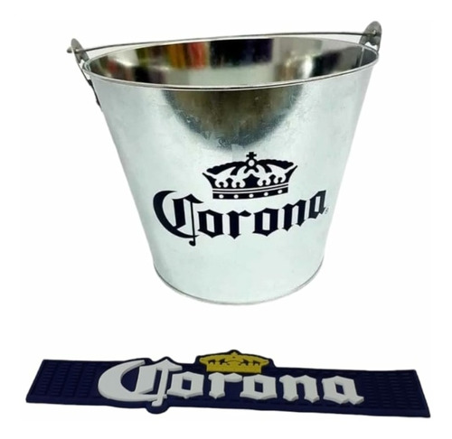 Frapera Balde Cerveza Corona Original + Esterilla Beermat