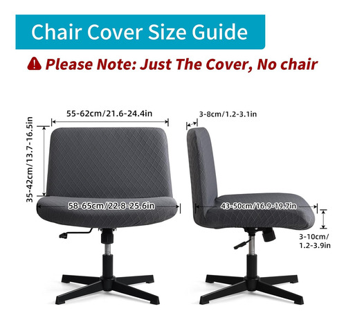 Funda Impermeable Y Elástica Para Silla De Oficina Sin Brazo