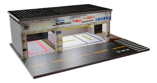 Taller De Reparación De Automóviles Modelo Diorama Foto