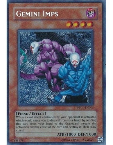 Diablillos Géminis Secret Raro Yugioh