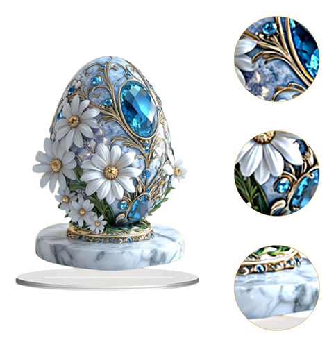 Decoración De Mesa De Huevos De Pascua, Adorno De Flores