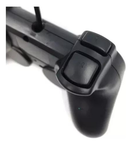 Controlador de joystick USB analógico Dualshock para PC y portátil, color negro