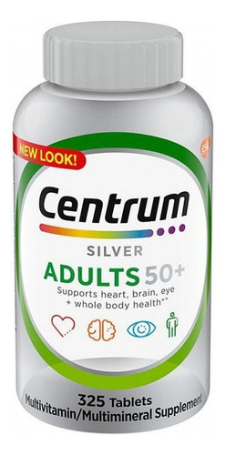 Centrum Silver  Multivitamínico Adulto P/  50+ 325 Tabletes 