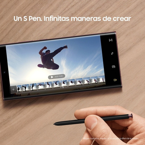 Celular Samsung Galaxy S22 Ultra Color Borgonia De 256 Gb