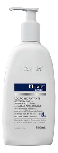  Loção para corpo TheraSkin Klaviê Clinical Loção Hidratante en dispensador 190mL