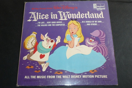 Jch- Walt Disney Alice In Wonderland Lp Usa