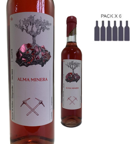 Vino Alma Minera Rosado De Malbec - Pulperia Cordobesa X6