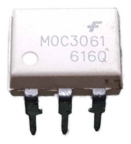 5 Piezas Optocoplador Moc3061 Salida Triac Cruce Por Cero