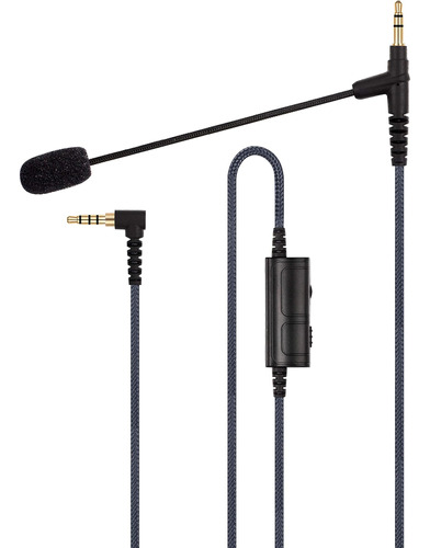 Micrófono Con Brazo De Cable - Control De Volumen Para Plays