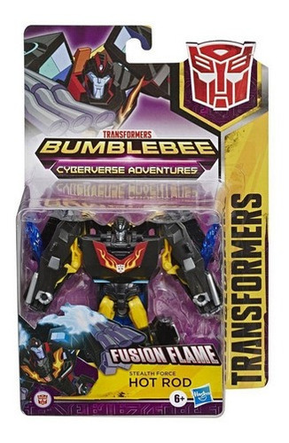 Muñeco Transformers Hot Rod Cyberverse E1884 Hasbro