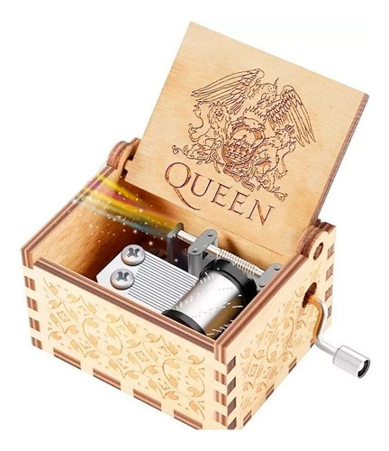 Queen Caja Musical  De Madera + Obsequio 