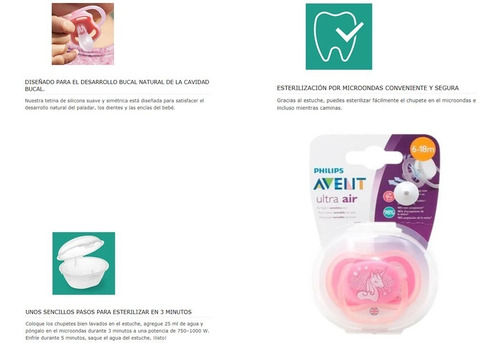 Chupete Philips Avent Ultra Air 6-18 Meses