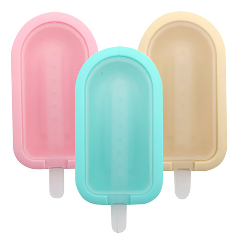 Ice Lolly De Silicona Creative Ice Cream Molde Hielo Con Sti