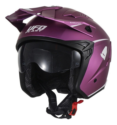 Casco Moto Cross Ufo Sheratan Jet Fuxia