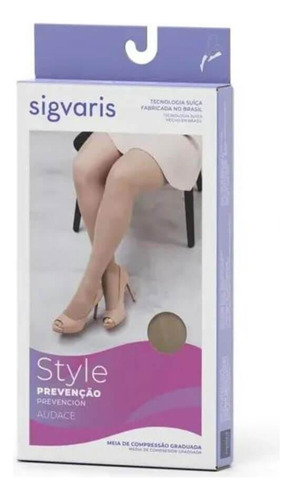 Meia 7/8 Audace Sigvaris Com Ponteira - 15-20mmhg (120baf)