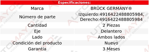 2) Rótulas Delanteras Bruck Escape V6 3.0l 2001-2012