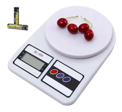 Balanza digital de plástico hasta 10 Kg (1 ud.)