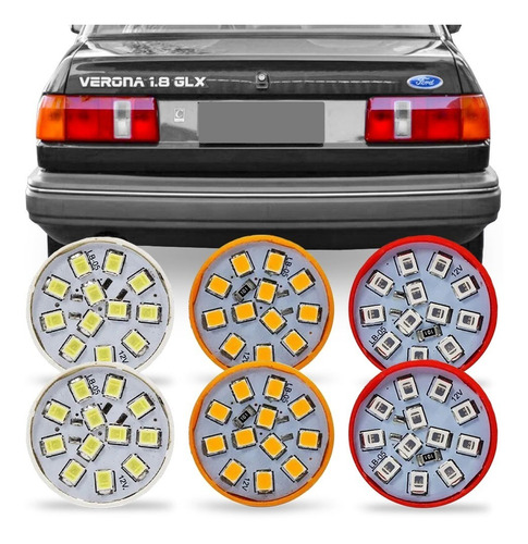 Kit 6 Lampada Led Para Lanterna Verona 1987 88 89 90 91 1992