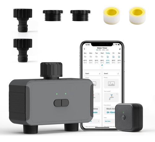 Temporizador De Rociador Inteligente Wifi 2 Salidas Y 20 Pla