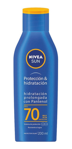 Imagen 1 de 1 de Nivea Sun Protección & Hidratación Fps 70 200ml