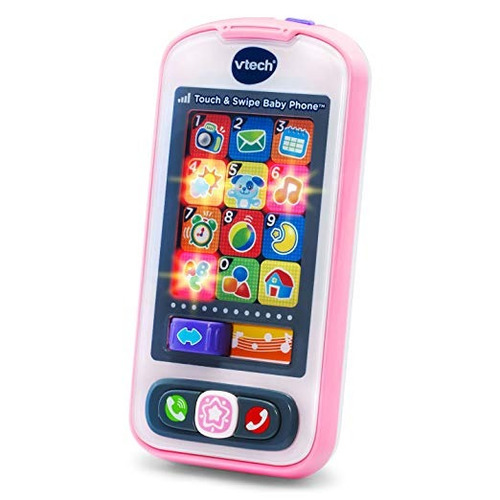 Vtech Touch Y Flagelo De Bebé De Teléfono, Rosa