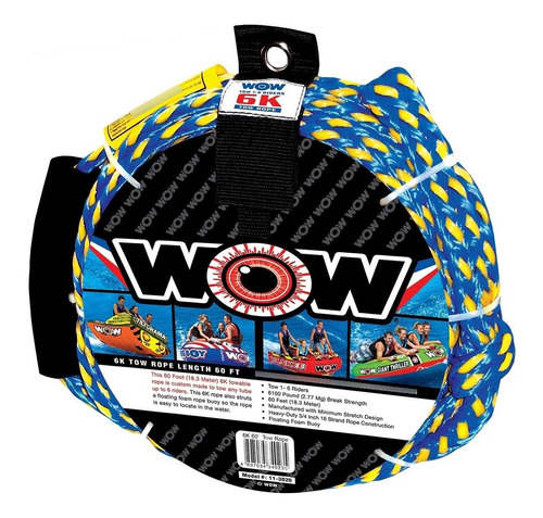 Cuerda De Arrastre Para Inflable Wow 6 Personas 18.3 Mts