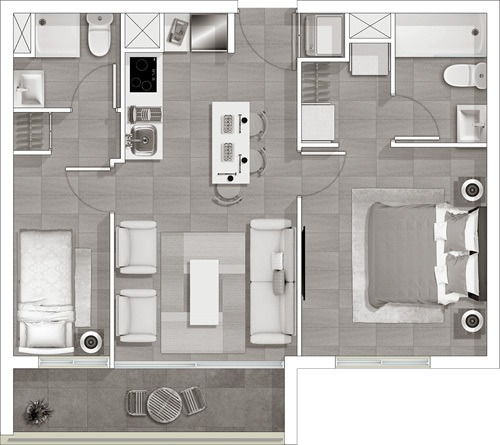 Ref:11446** Arriendo Depto 2d+2b+estacionamiento+bodeg