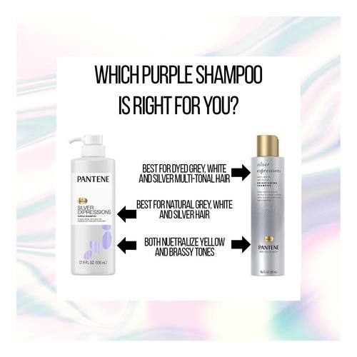 Shampoo E Tônico Para Cabelo Pantene Silver Expressions 530m