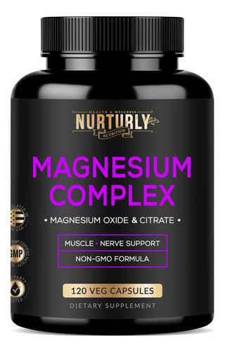 Suplemento De Magnesio 500mg Alta Absorción Para Salud Ósea