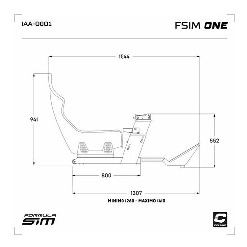 Imagen 5 de 9 de Simulador De Manejo Con Butaca Formula Fsim One