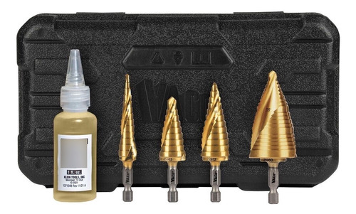 Klein Tools 25950 Step Bit Kit, Spiral Double-fluted, Va Yyn
