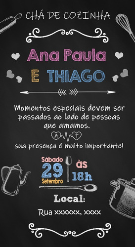 Convite Virtual Chá De Cozinha